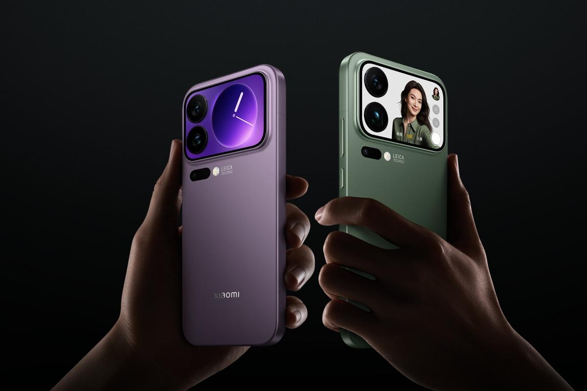 Diseno y pantallas de los Xiaomi con pantalla trasera