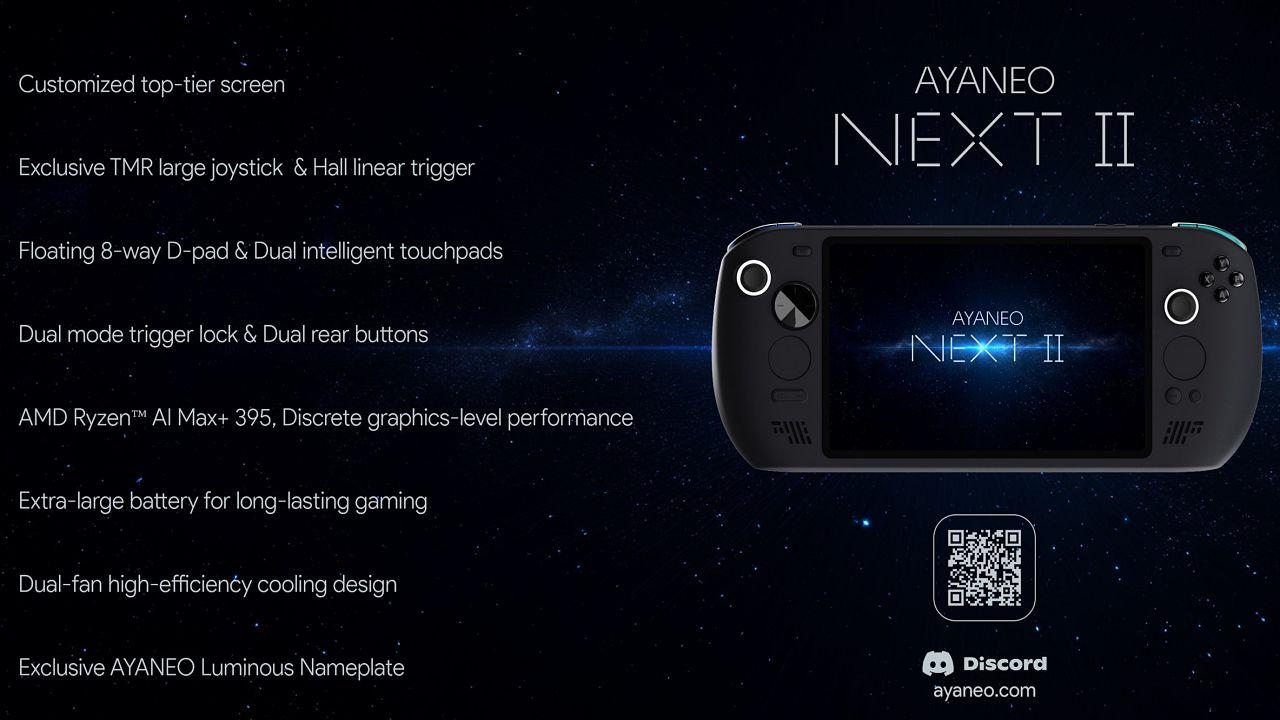 AYANEO NEXT 2 con Ryzen AI Max+ 395