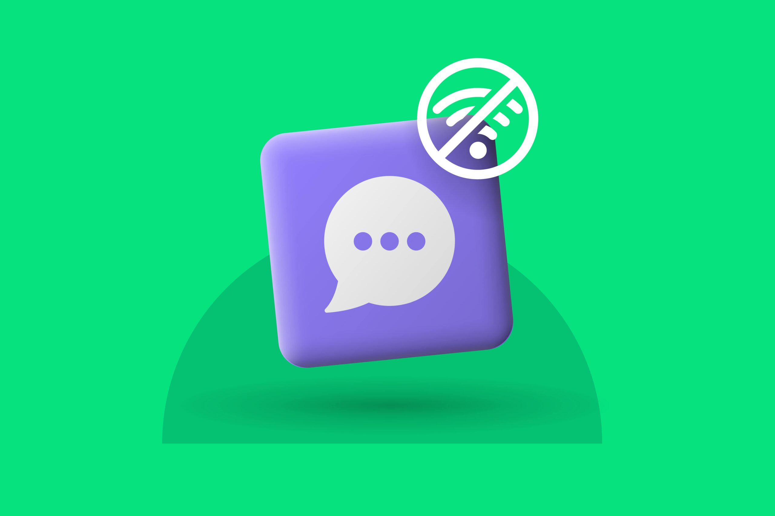 mensajería sin internet