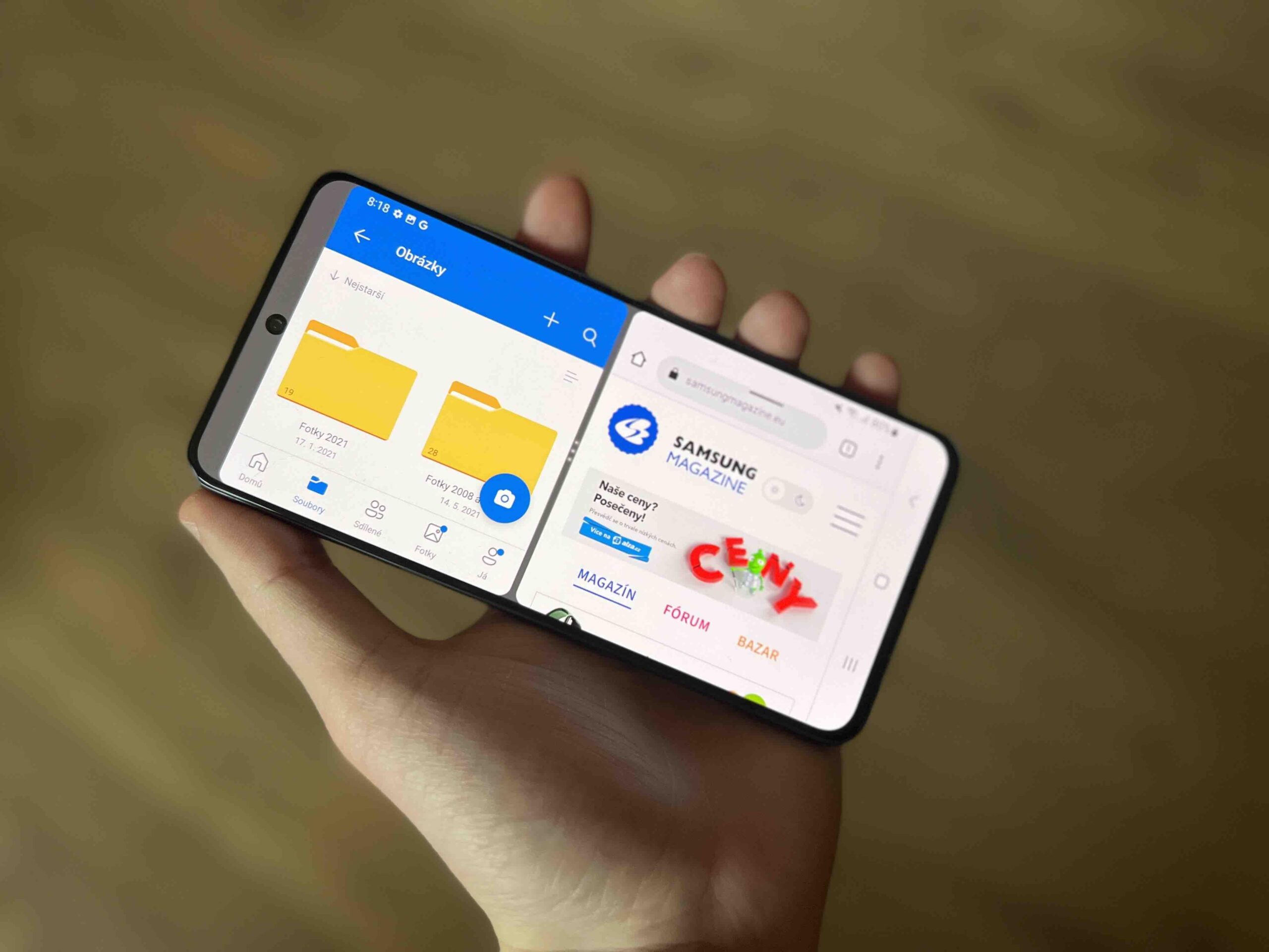 multiventana en Samsung One UI