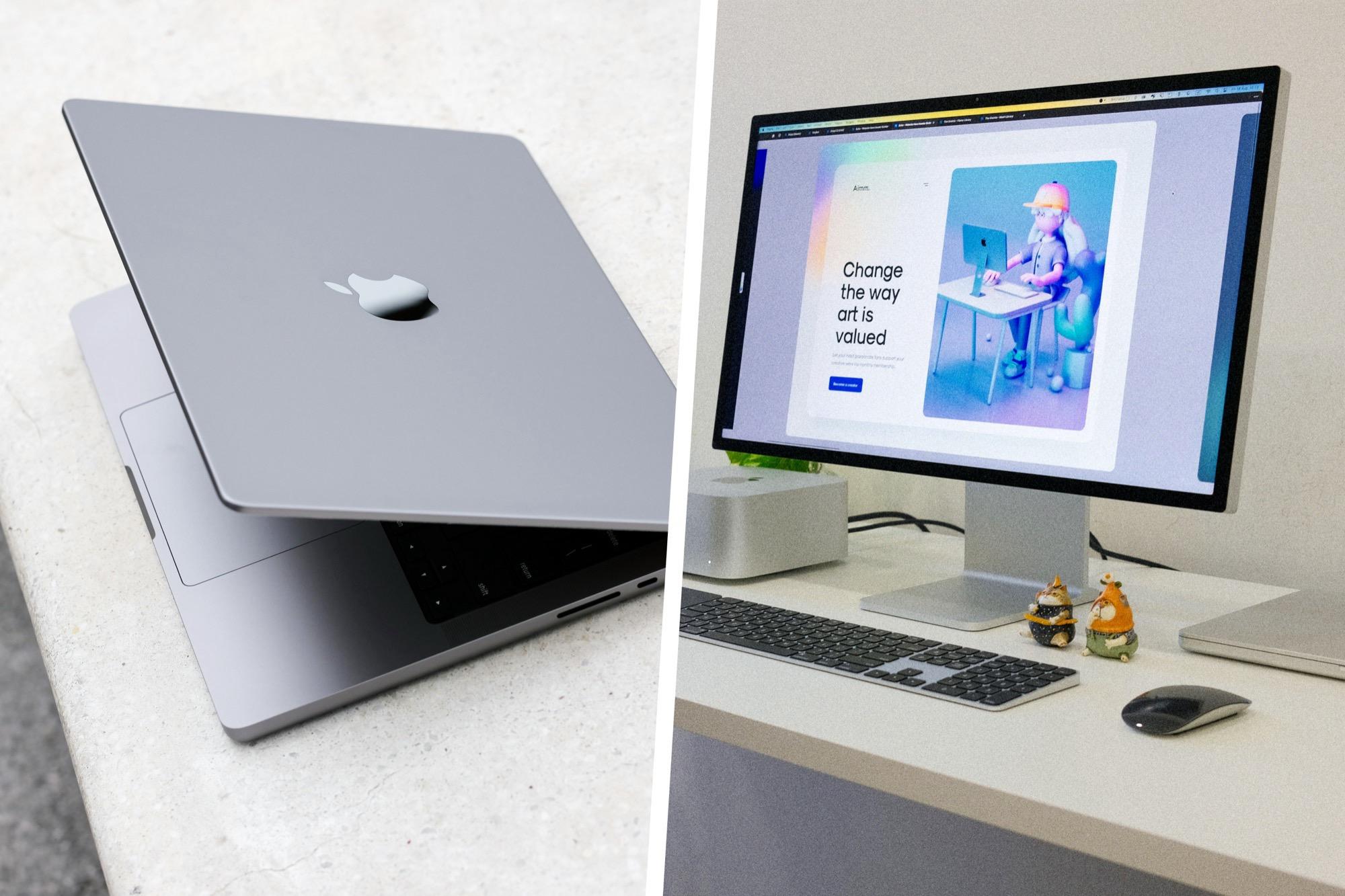 Nuevo MacBook de entrada y Studio Display MacBook de entrada y monitor Studio Display