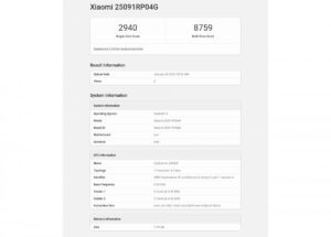 Xiaomi Pad 8 aparece en Geekbench
