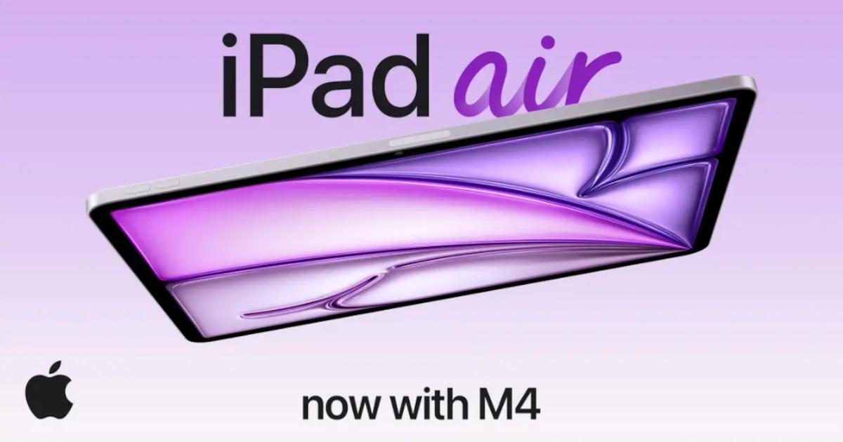 Diseño del nuevo iPad Air con M4 Diseño del nuevo iPad Air con M4