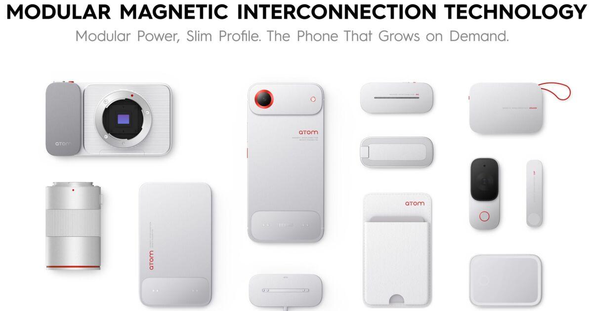 Diseño de teléfono modular Teléfono modular con módulos traseros