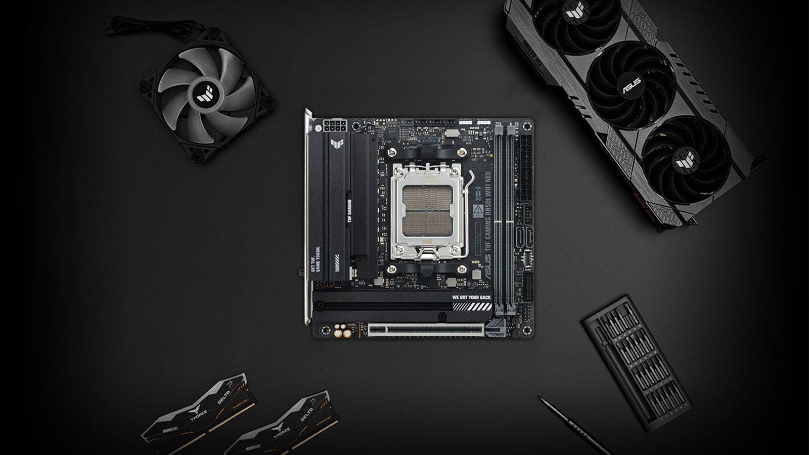 VRM y disipadores ASUS TUF Gaming B850I WiFi Neo VRM y disipadores ASUS TUF Gaming B850I WiFi Neo