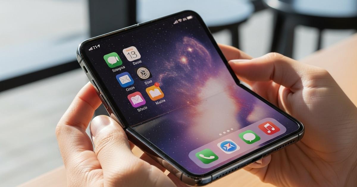 Maqueta del iPhone plegable Maqueta del iPhone plegable