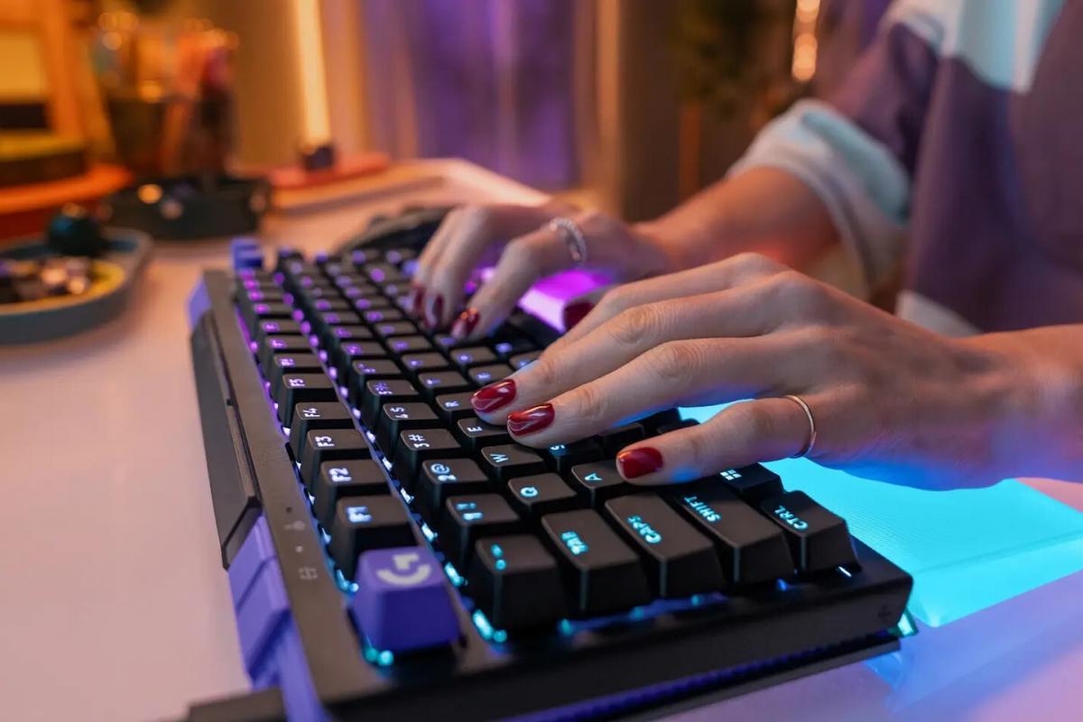 Vista superior del teclado Logitech G512 X Vista superior del teclado Logitech G512 X