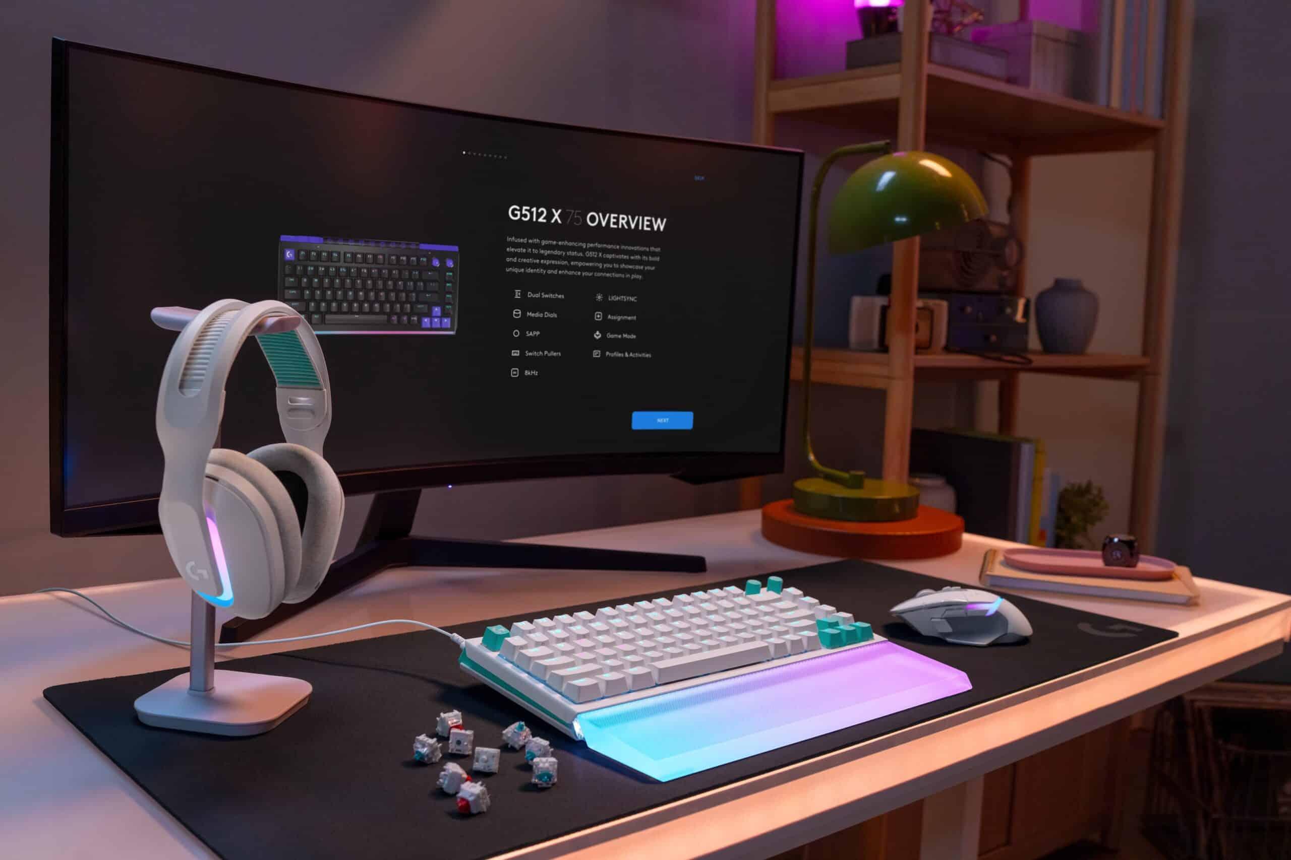 Detalle lateral del Logitech G512 X Detalle lateral del Logitech G512 X