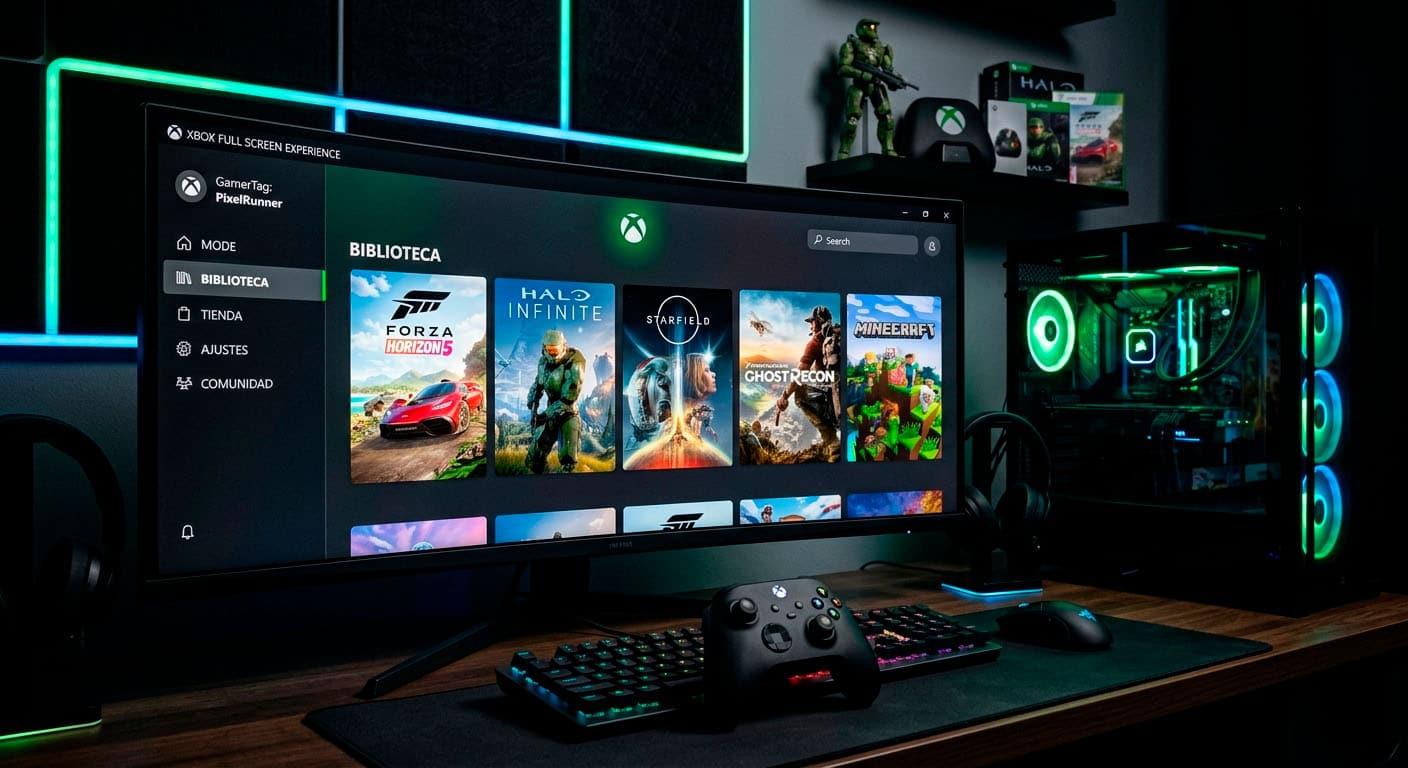 Pantalla completa Modo Xbox Pantalla completa Modo Xbox