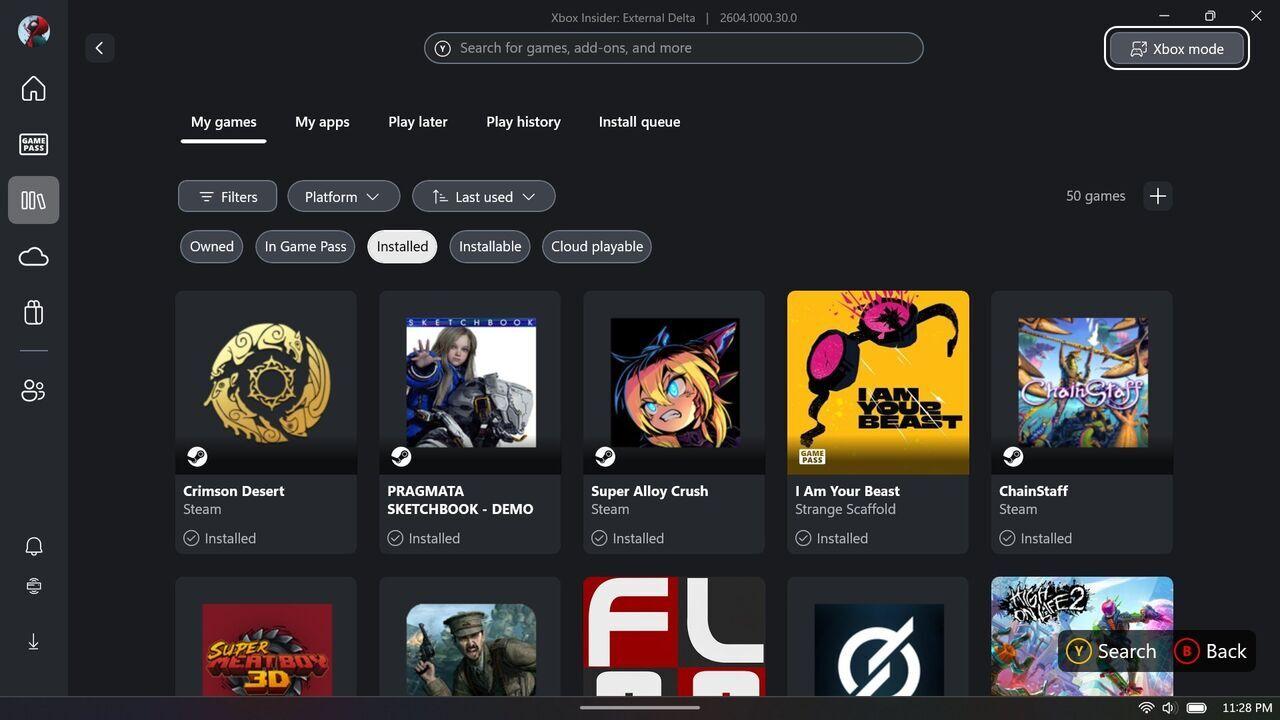 Modo Xbox en Windows 11 Modo Xbox en Windows 11