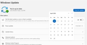 Windows 11 permitirá pausar las actualizaciones indefinidamente