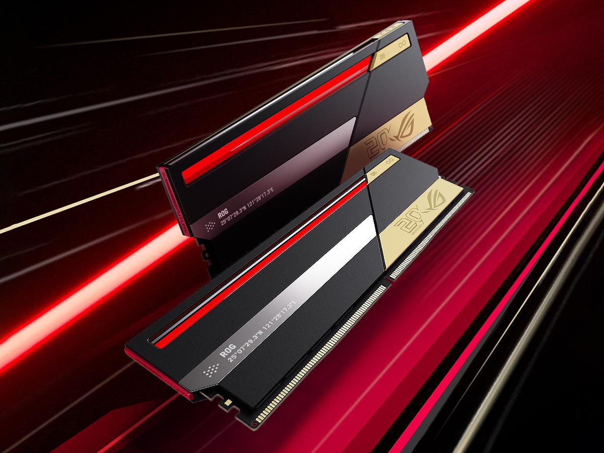Detalle de módulos ROG DDR5 Detalle de módulos ASUS ROG DDR5
