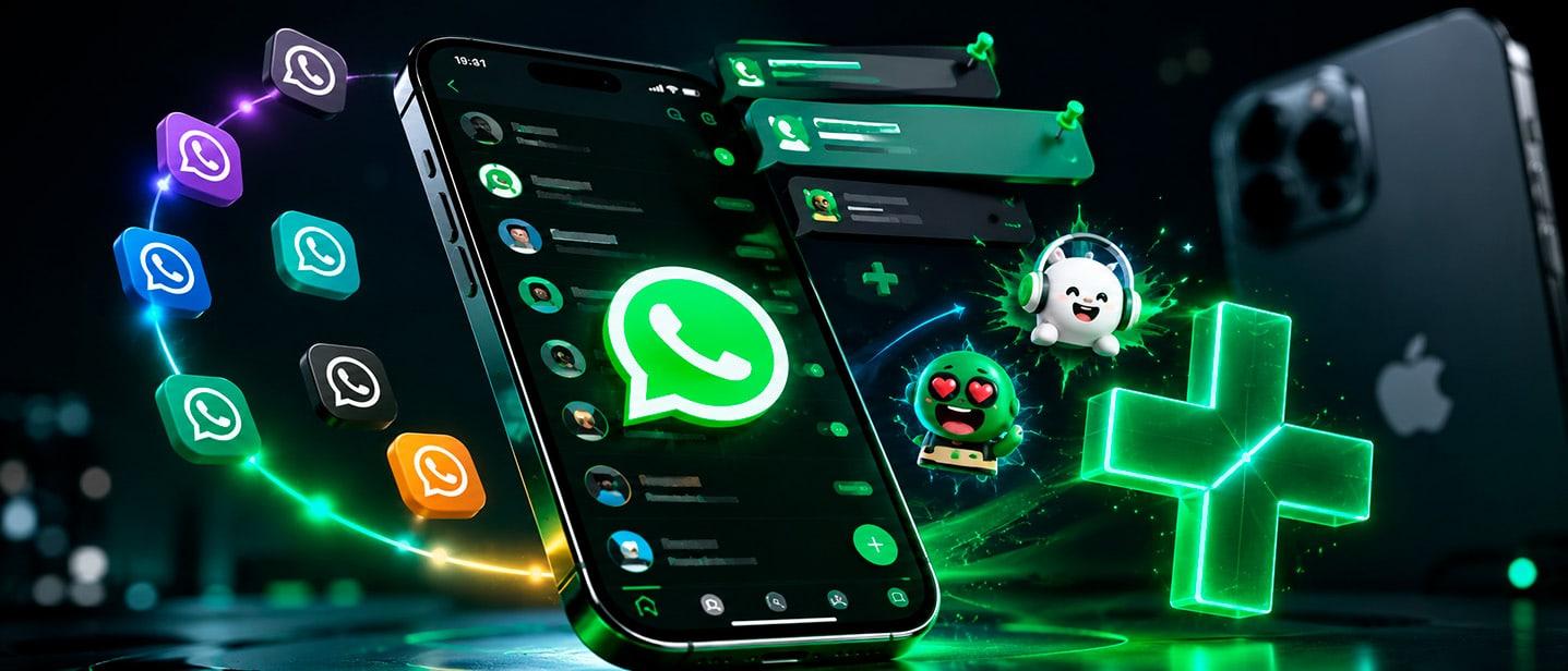 Interfaz WhatsApp Plus en iPhone Interfaz WhatsApp Plus en iPhone