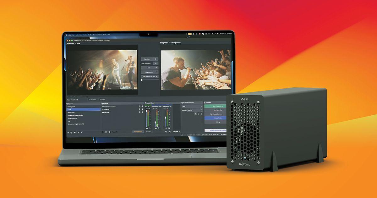 AJA Io Xpand para producción de vídeo Chasis AJA Io Xpand Thunderbolt 5