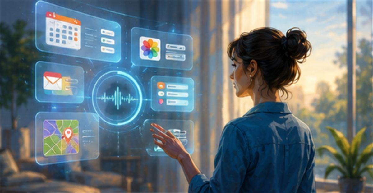 El nuevo cerebro del iPhone Demostración de Siri AI procesando información
