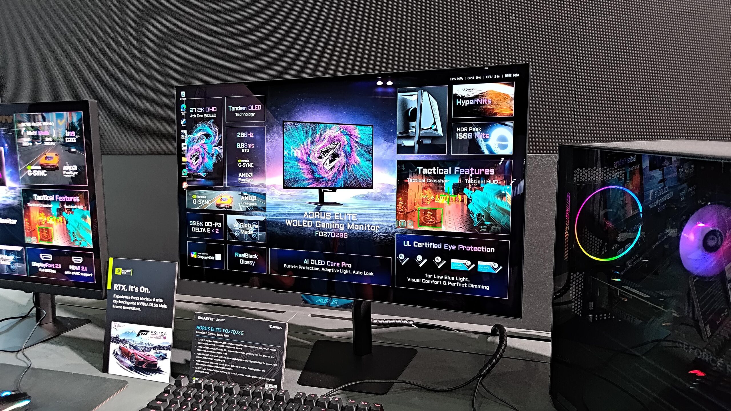 Exhibición de componentes en Computex Stands tecnológicos en Computex