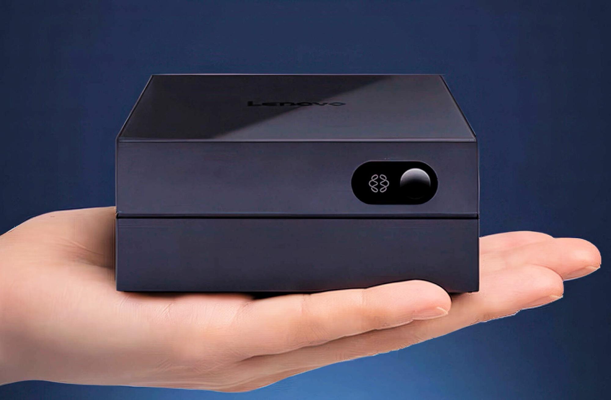 Puertos y diseño Lenovo AI Host Mini Conexiones traseras del Lenovo AI Host Mini