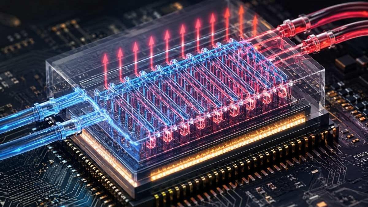 Microcanales de refrigeración Microcanales integrados en chips de IA