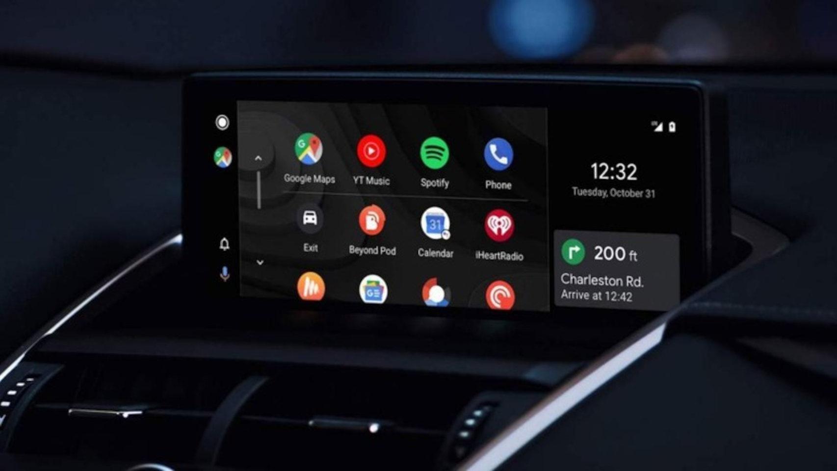 Android Auto pantalla Android Auto en el coche