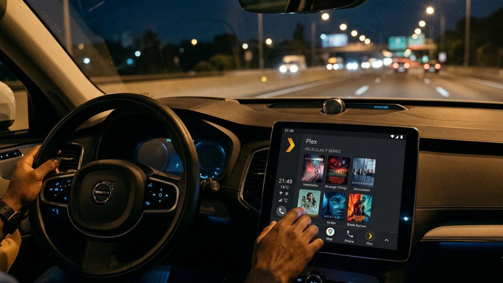 Android Auto conducción Conductor usando Android Auto