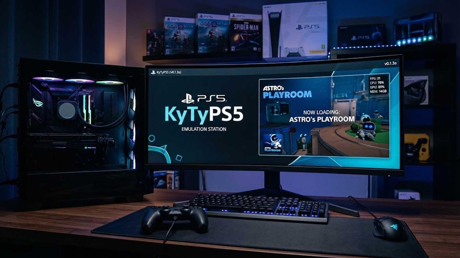 KytyPS5 emulador PS5 KytyPS5 ejecutando juegos de PS5