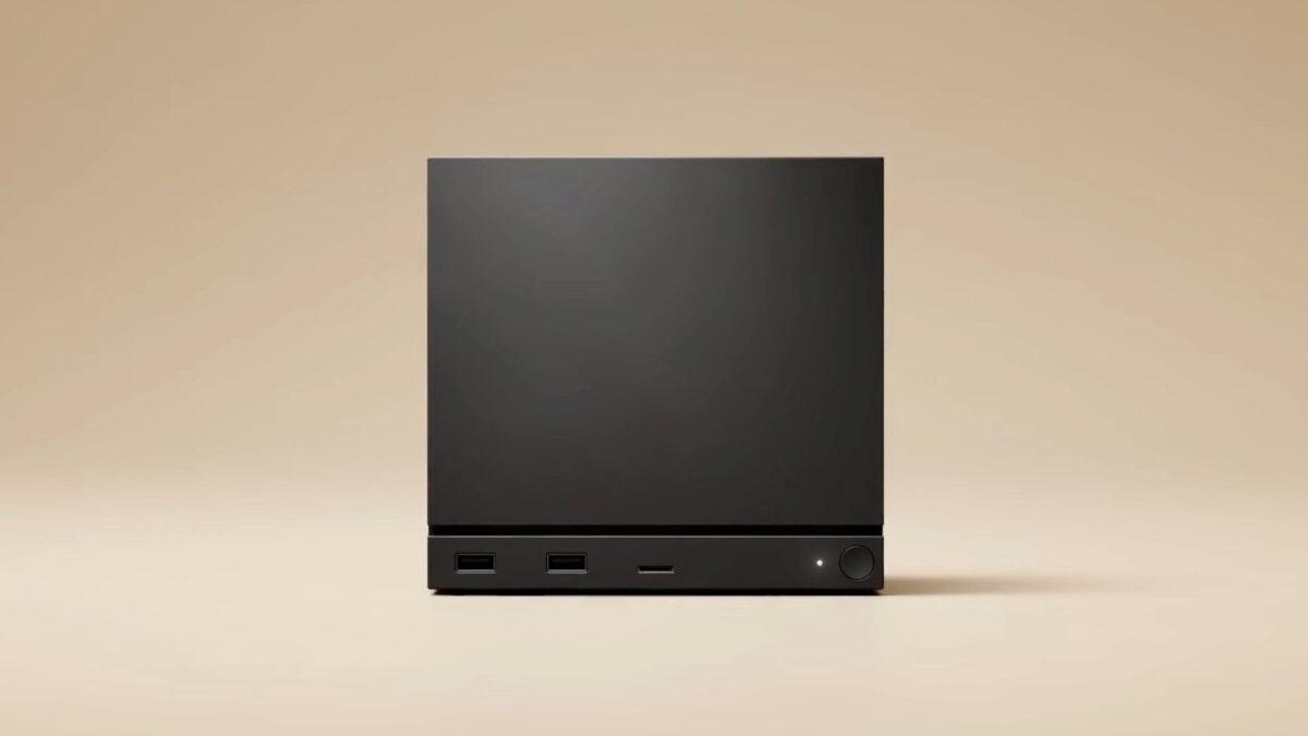 Steam Machine vista frontal Steam Machine frontal