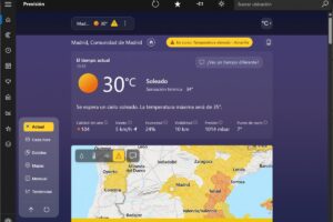 App del Tiempo Windows 11 consumo RAM