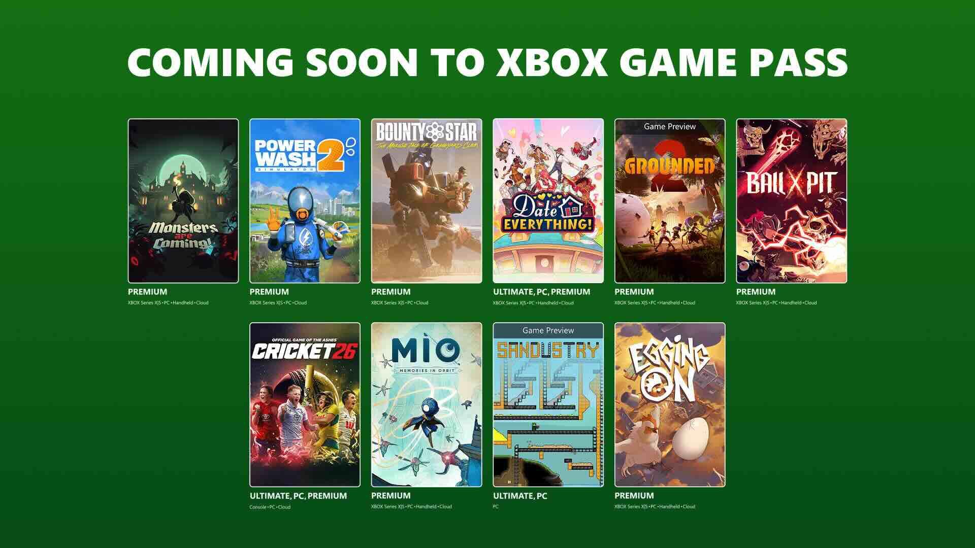 Xbox Game Pass novedades Xbox Game Pass novedades
