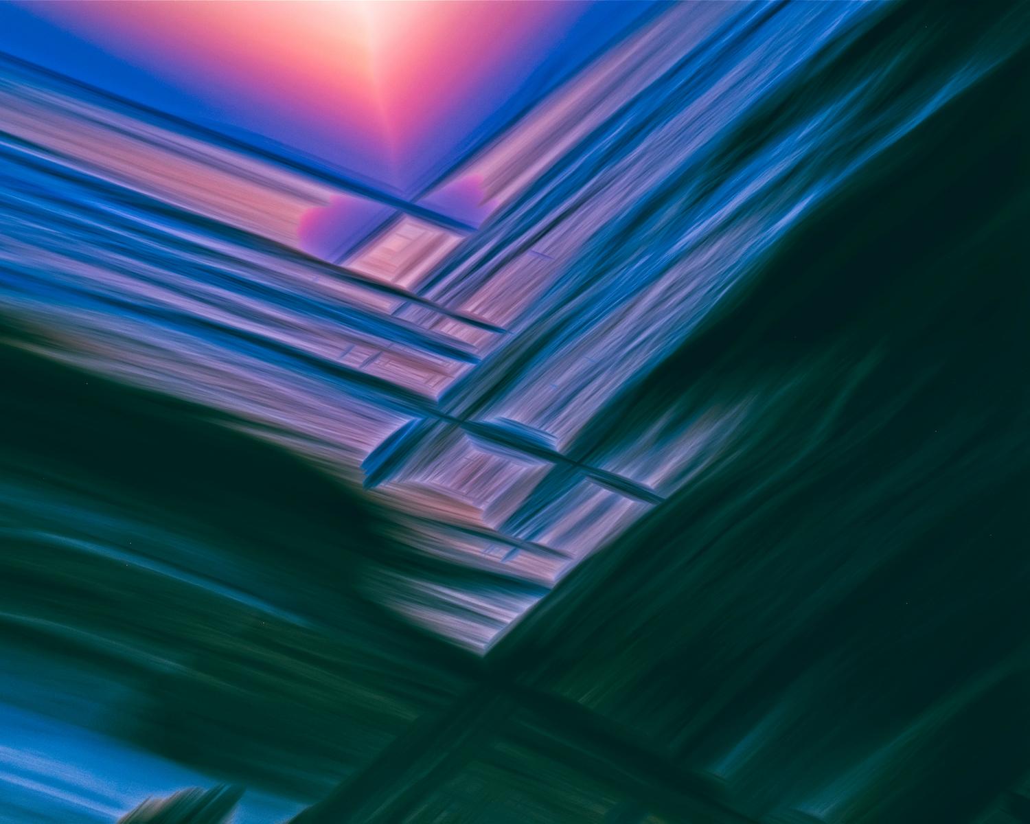 Representación abstracta de un túnel digital vibrante que evoca el concepto de espacio latente en la IA generativa Representación abstracta de un túnel digital vibrante que evoca el concepto de espacio latente en la IA generativa