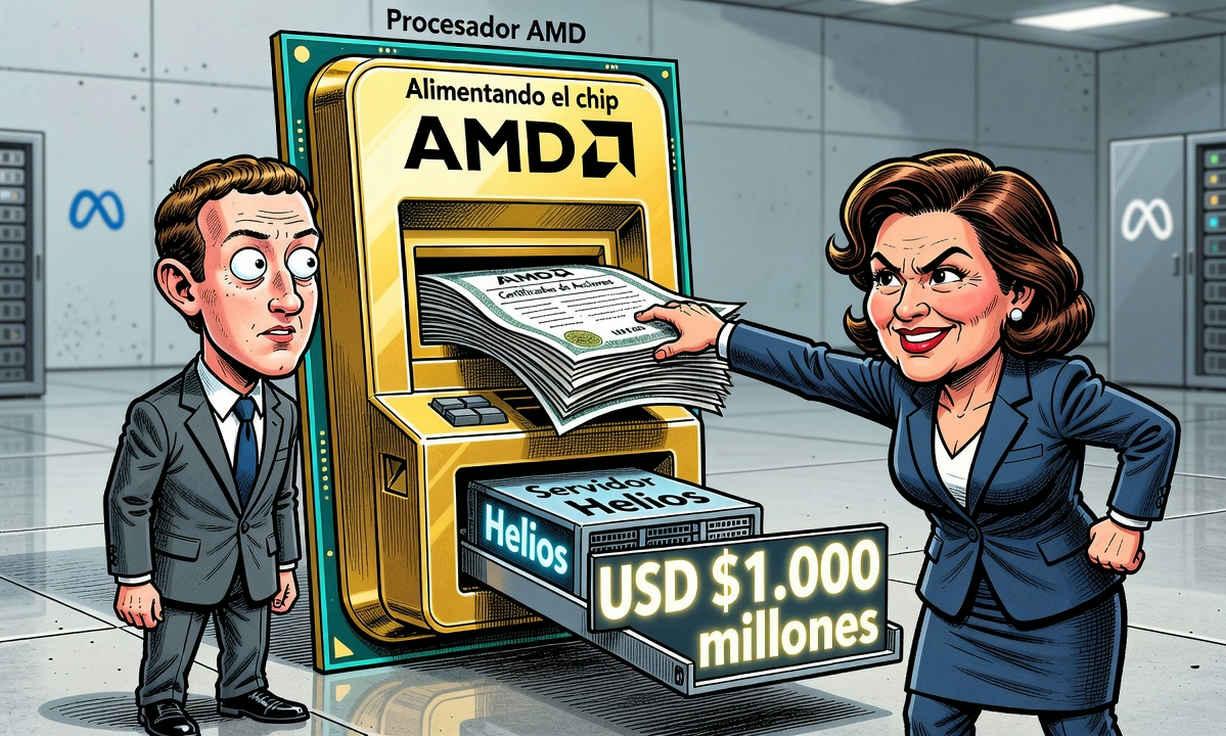 AMD e infraestructura de IA Meta