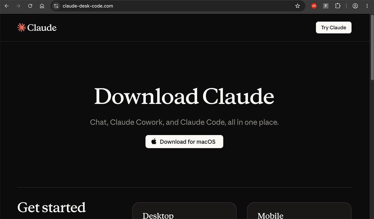 Instaladores falsos de Claude para Mac